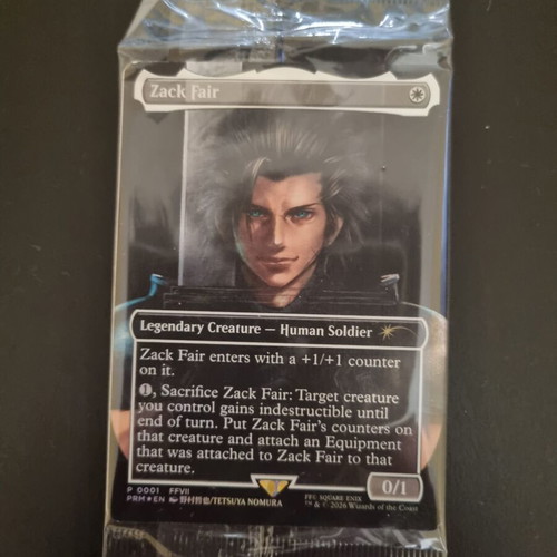 Zack Fair promo card for Magic The Gathering