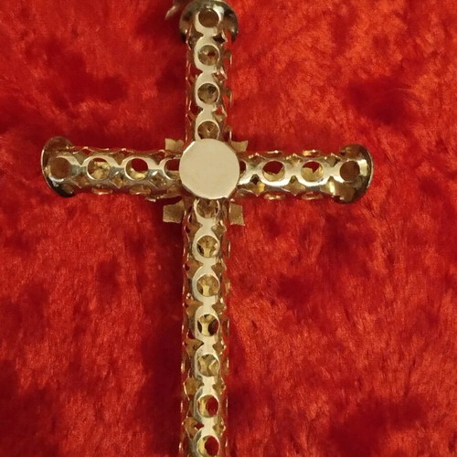 Gold cross Apefthon like new, old large 1960
