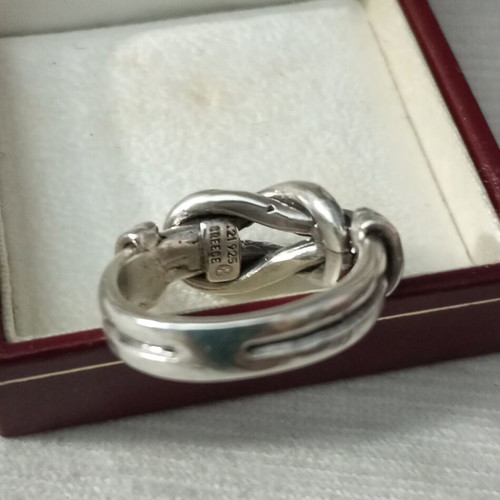Lalaunis silver ring A21 925 vintage 'The Knot of Heracles' used