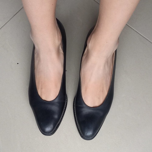 Kalogiou leather pumps used, black, size 38