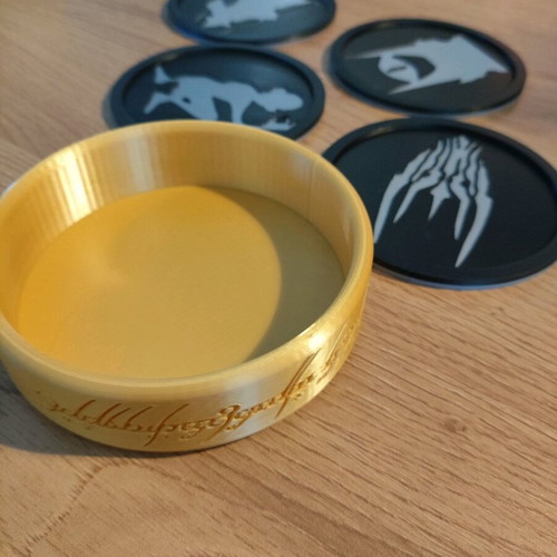 Σετ σουβέρ Lord of the Rings 3d printed, καινούργιο