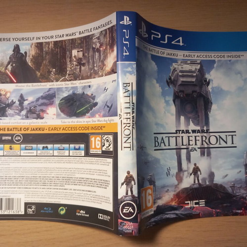 Star Wars Battlefront PS4 game used with insert artwork