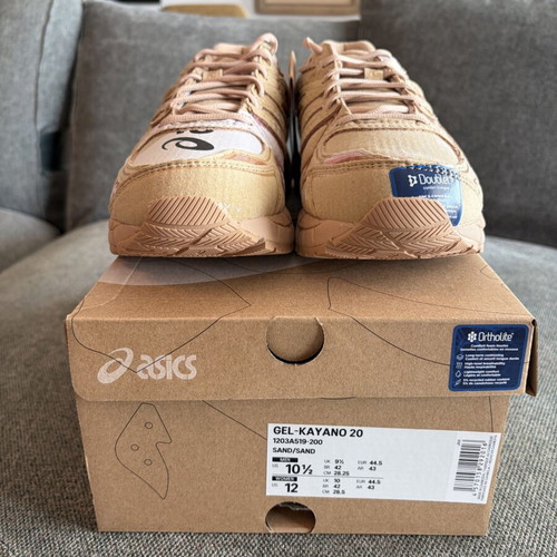 Asics Gel Kayano 20 Doublet Cardboard sneakers size 44.5 new, brown