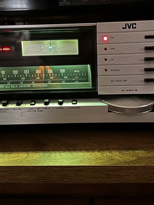 JVC JR-S201L vintage amplifier used with high-quality sound