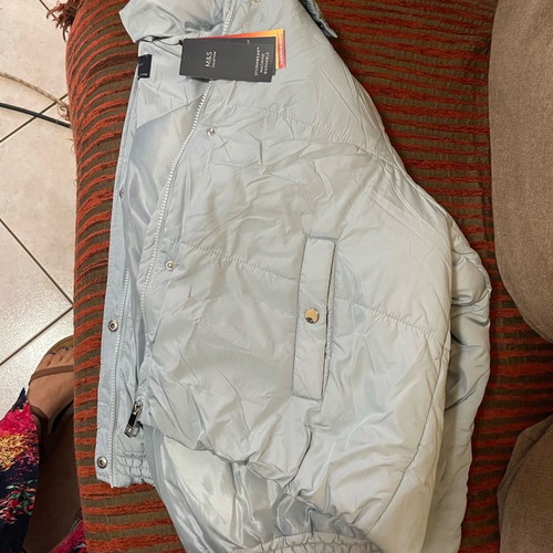M&S women's padded jacket new with tags, soft blue, size EUR 46 UK 18