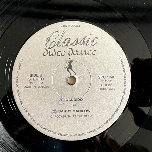 Vinyl 4 disco hits 12 singles used, 1992 Italy/Canada