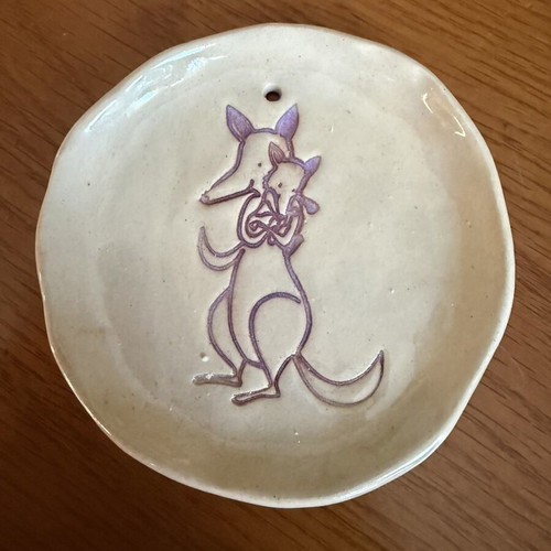 Set of 3 handmade ceramic decorative plates
