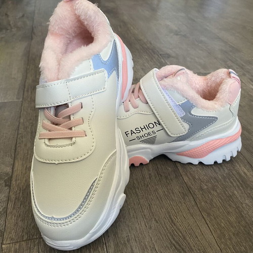 Girls' sport sneakers size 35, multicolor pink