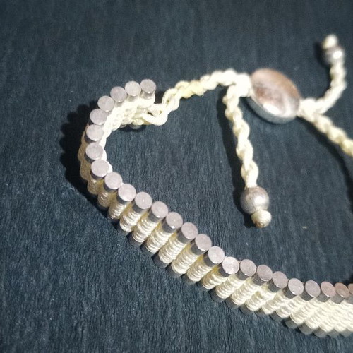Alternative bracelet used beige - silver
