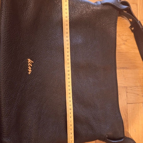 KEM leather shoulder bag new black