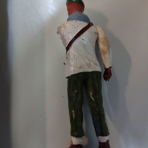 Commando soldier with white uniform used missing one arm