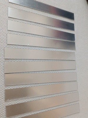 Set of acrylic decorative mirror strips 25 cm new