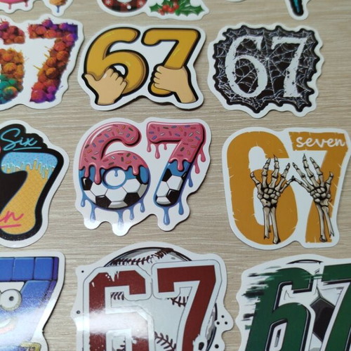 Vinyl stickers set of 53 pieces, new, theme 6-7