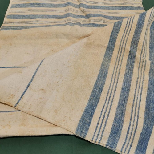 Woven step cloth used with age stain from 1920 era
