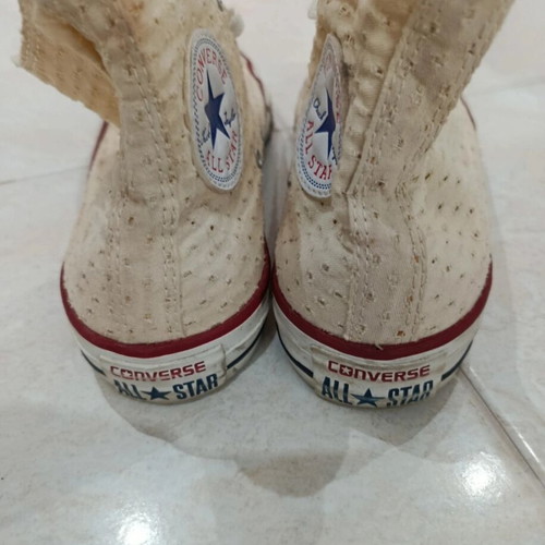 Converse Allstar women's athletic shoes used, beige, size 38