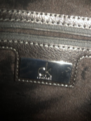 Τσάντα χιαστή Calvin Klein μεταχειρισμένη, μαύρη