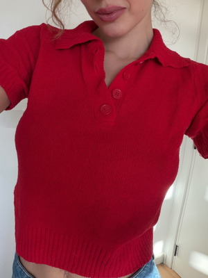 Red shirt H&M like new, size S