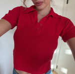 Red shirt H&M like new, size S