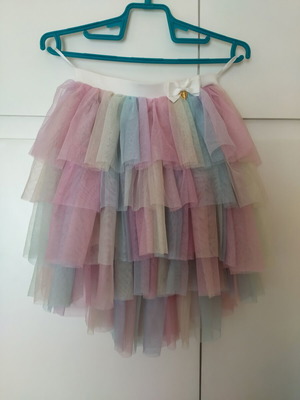 Angel's Face tutu skirt like new, size 8-9 years, rainbow colors
