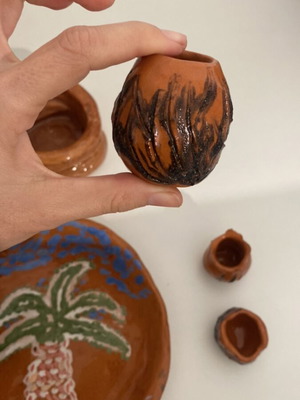 Ceramics new, pack of 6, handmade with imperfections