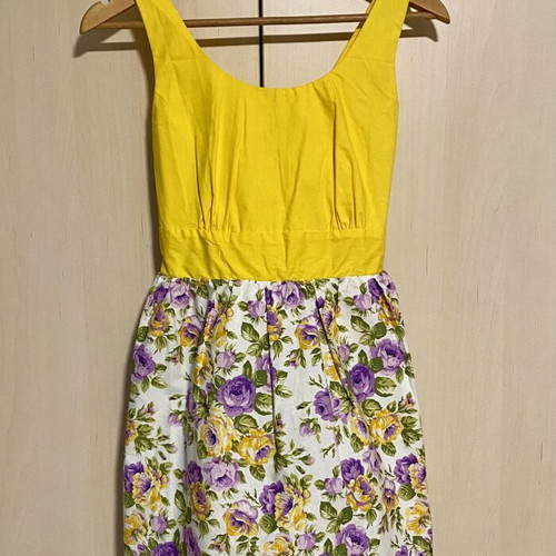 Intro Costume Dress new, colorful summer cotton with floral skirt