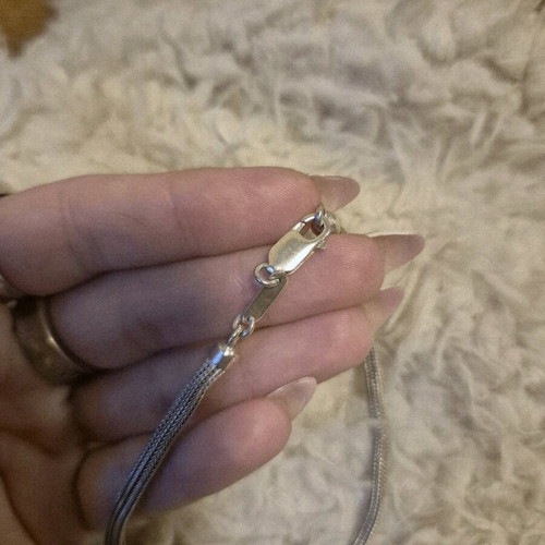 Lalaounis 925 Silver Necklace used with Snake-Bone Chain and Knot