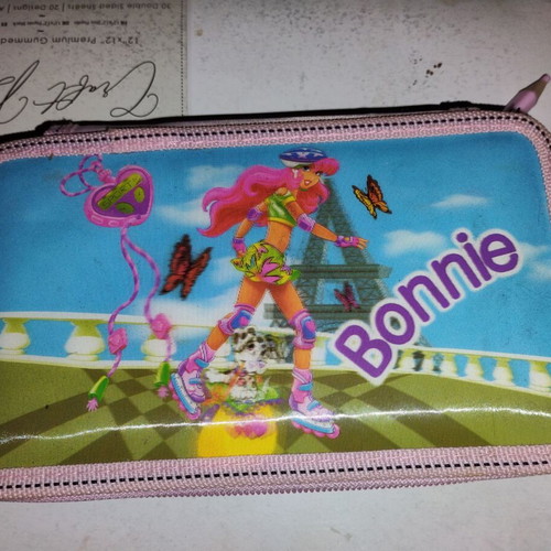Double pencil case new with unused paints