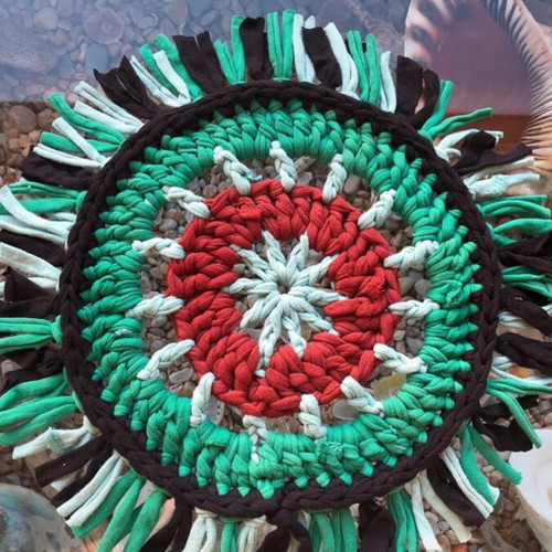 home decoration duo (handmade knitted decorative set) of the house