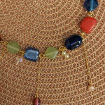 Multicolored necklace impressive new