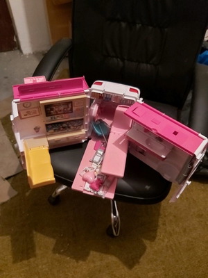 Barbie ambulance used, children's toy without box