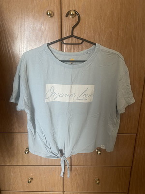 Funky Buddha blue tie-front t-shirt used