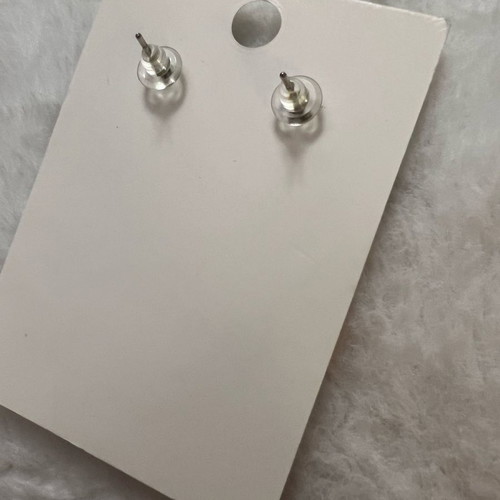 Earrings new silver color with pouch