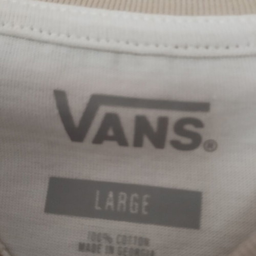 T-shirt Vans women's size L new, beige