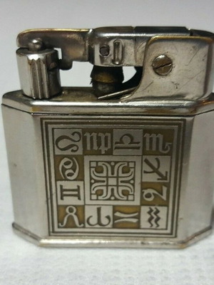 Запалка Baby-Myflam употребявана винтидж със зодиакални символи