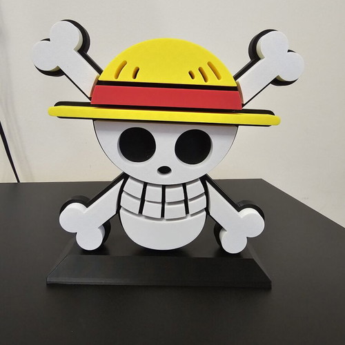 One Piece Skull 3D Printed Premium Display 20cm like new