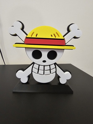 One Piece Skull 3D εκτυπωμένο premium διακοσμητικό 20cm σαν καινούργιο