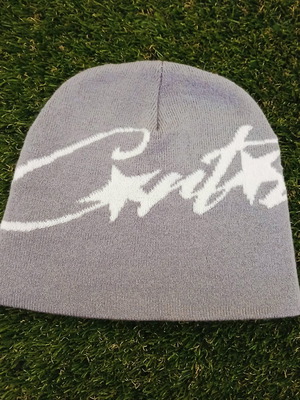 Corteiz knit beanie gray like new