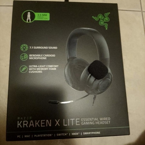 Razer Kraken X Lite wired gaming headset like new