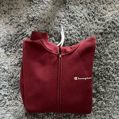 Champion jacket used, size S, white and brown