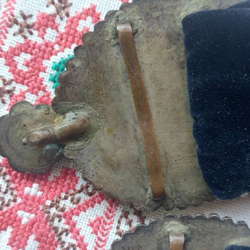 Authentic Bulgarian Pafti used, with sacan and mother-of-pearl