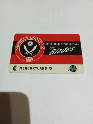 Sheffield United Paytelco card like new, limited edition 5900