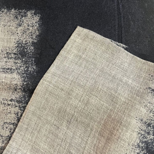 Azzaro scarf new gray and blue, 100% virgin wool