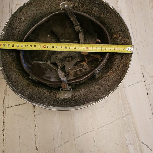 Military helmet used, authentic collectible