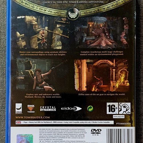 Tomb Raider Underworld PS2 game used, complete