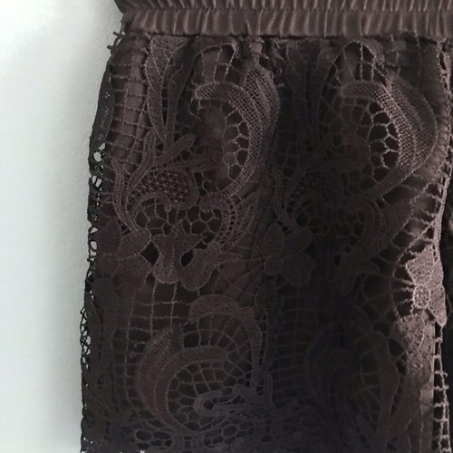 Black shorts with lace and inner lining, new, size S/M
