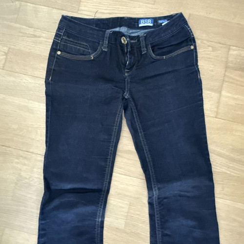 BSB jeans, dark blue flared low-rise pants, size S