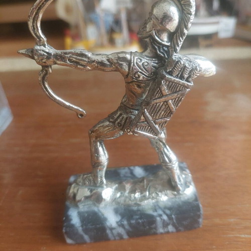 Spartan metal statue heavy, like new, height 12 cm