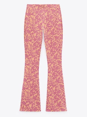 Παντελόνι ζακάρ καμπάνα Zara μεταχειρισμένο, καλοκαιρινή συλλογή 2022