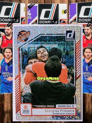 Κάρτα Highlights Press Proof Printezis Olympiacos Donruss Euroleague 2024-25 καινούργιο
