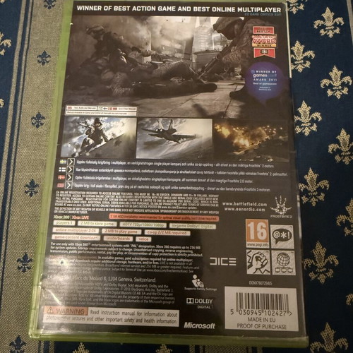 Battlefield 3 Xbox 360 game used, functional but poor condition